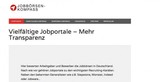 Homepage Jobbörsen-Kompass