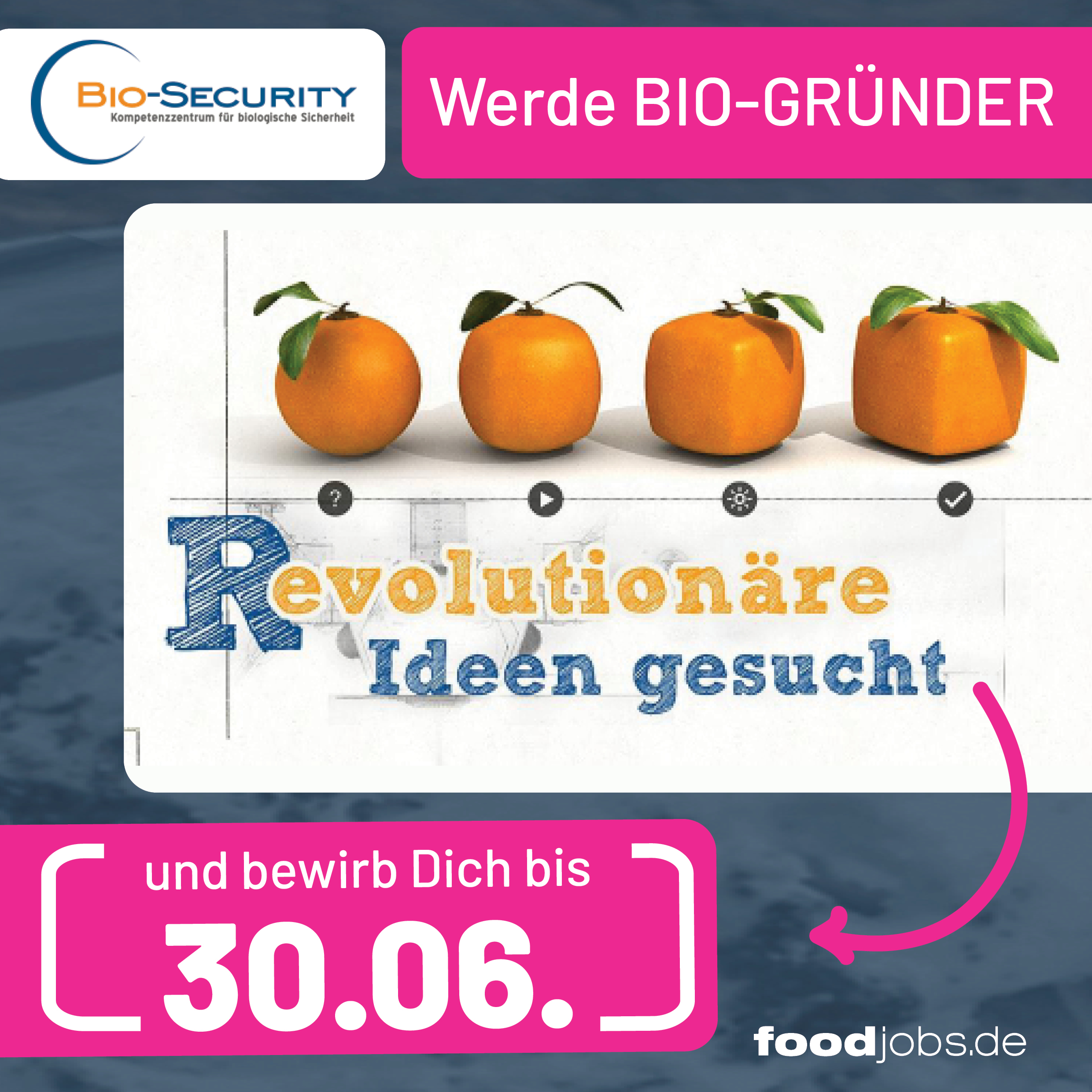 Einsendeschluss für Bewerbungen beim Bio-Gründer-Wettbewerb: 30.06.2023.